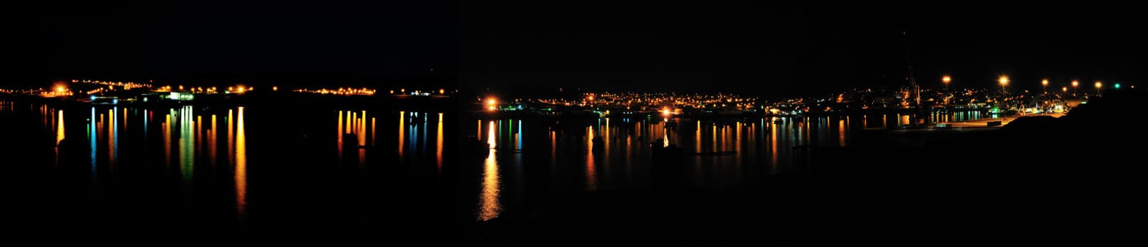 Panorama from four photos of Luderitz, Namibia