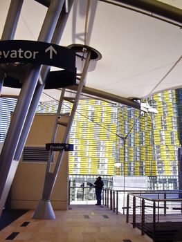 Monorail station in heart of CityCenter Las Vegas