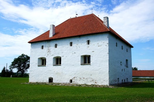 Estonia Purtse.Reliable strong defensive the castle-tower. 17 century