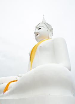 white buddha with white background