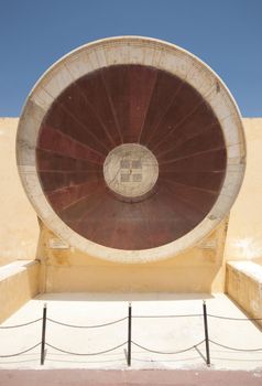 Astronomical observatory Jantar Mantar in Jaipur, Rajasthan, India 