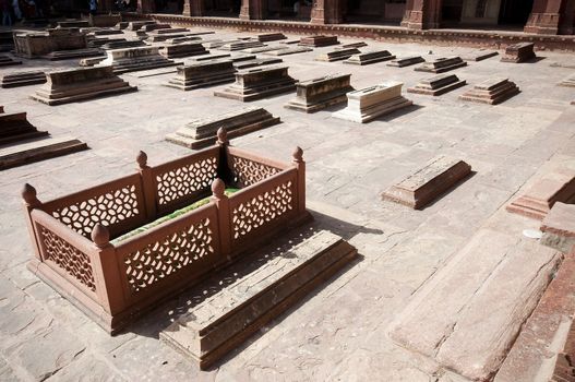 Fatehpur Sikri in Agra district, Uttar Pradesh, India. It was built by the great Mughal emperor, Akbar beginning in 1570. 