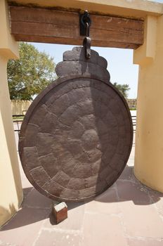 Astronomical observatory Jantar Mantar in Jaipur, Rajasthan, India 