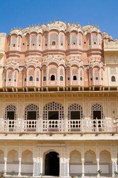 Hawa Mahal, the Palace of Winds in Jaipur, Rajasthan, India. 