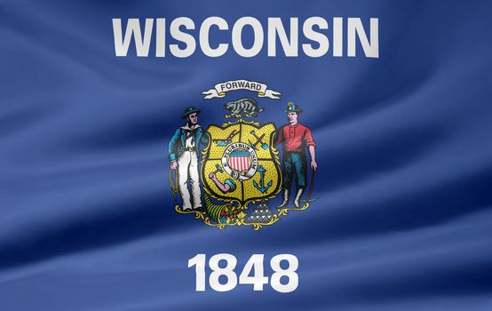 Flag of  Wisconsin