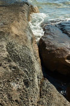 beautiful rocky beach in croatia