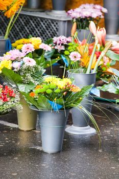 flowers at the flower market 