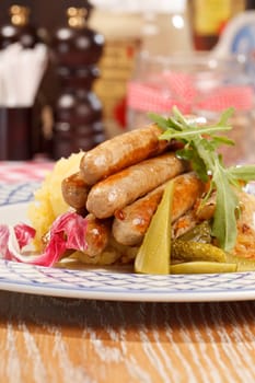 sausages with cabbage