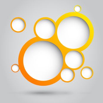 Foam Bubbles. Abstract web design. Vector illustration.