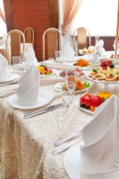 Wedding table setting 