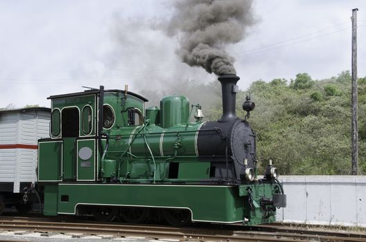 old steam train in Holland