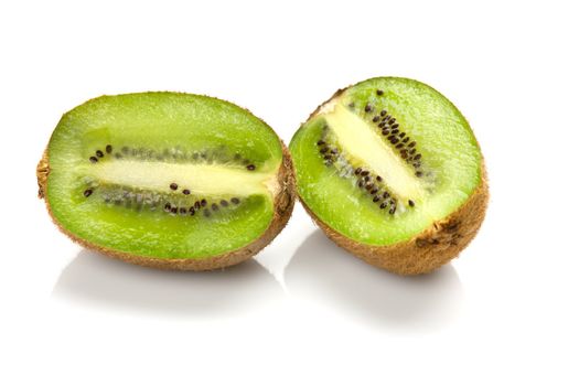 Kiwi fruit isolated on a white background