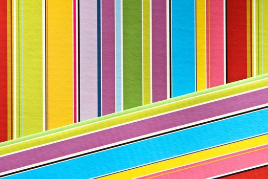 colorful background made with papper with color stripes