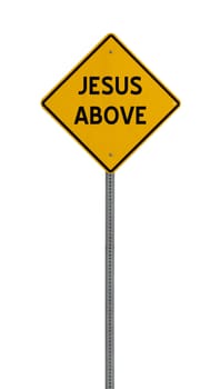 a yellow road sign with a white background for you to use in your design or presentaion.