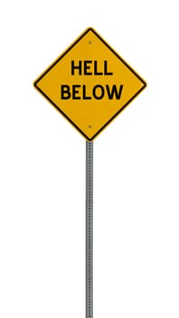 a yellow road sign with a white background for you to use in your design or presentaion.