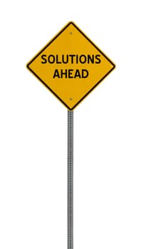 a yellow road sign with a white background for you to use in your design or presentaion.