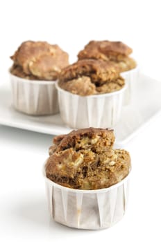 Delicious fresh baked banana muffins