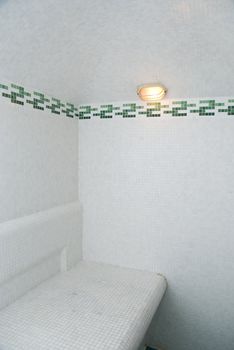 The Turkish bath with ceramic tile
