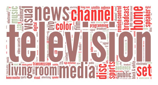 Television word cloud