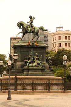 The Est�tua equestre de D. Pedro I in the Praca Tiradentes in the center of Rio de Janeiro, Brazil, South america.