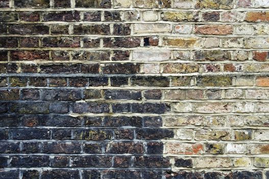 Stained brick wall, grunge background