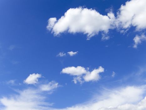 Blue sky and clouds background