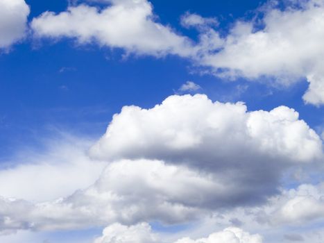 Blue sky and clouds background