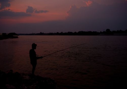landscape of mekong river, thailand and laos