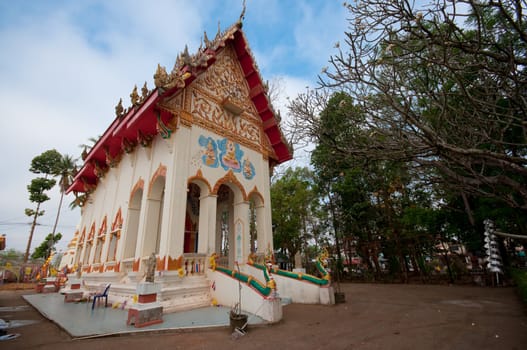 a beautyful Thai Buddhist church in Wat Thai