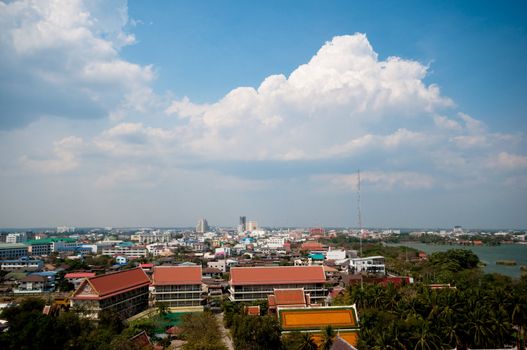 Landscape of Khonkaen province - Northeastern of Thailand