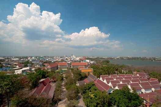 Landscape of Khonkaen province - Northeastern of Thailand