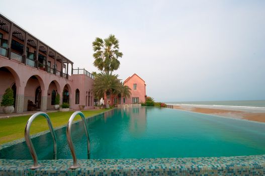 outside of building in Moroccan style 