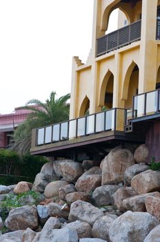 outside of building in Moroccan style 