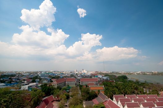 Landscape of Khonkaen province - Northeastern of Thailand