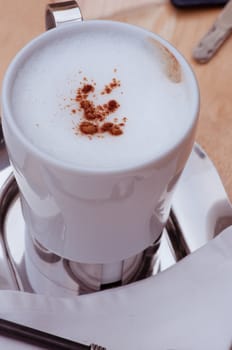 this picture is a cup of coffee 