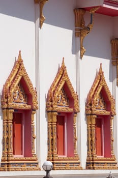 a beautyful Thai Buddhist church in Wat Thai
