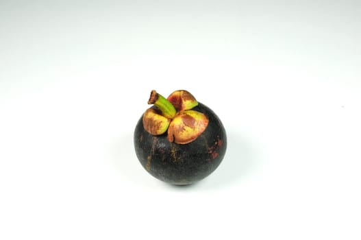 mangosteen on white background