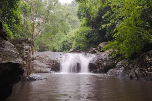 pa la-u waterfall,in Kang Krachan national park Thailand