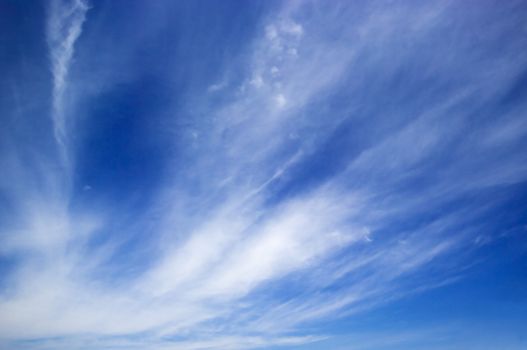 Summer blue sky with white clouds