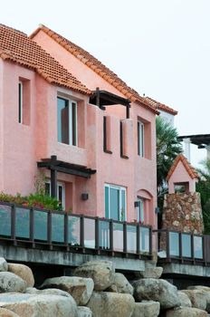 outside of building in Moroccan style 