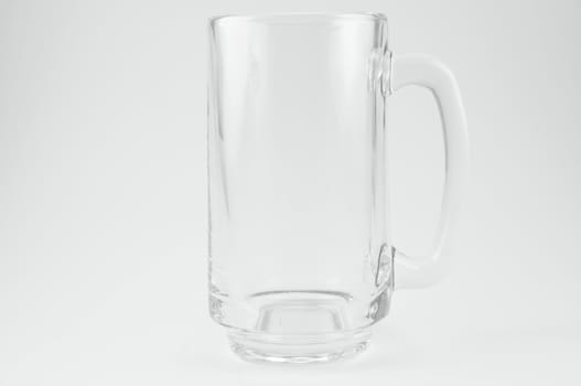 beer glass on white background