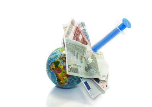 financial in jection to europe because of the crisis
