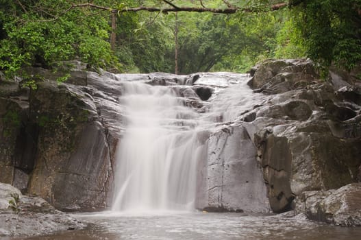 pa la-u waterfall,in Kang Krachan national park Thailand