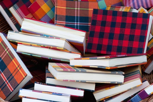 this is a group of colorful books