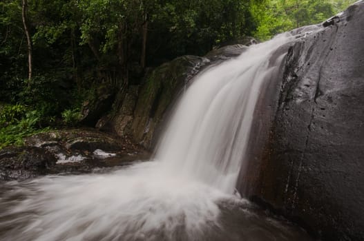 pa la-u waterfall,in Kang Krachan national park Thailand