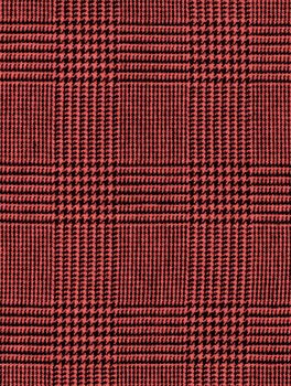 Close-up of a red checked plaid for background