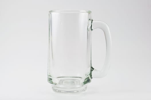beer glass on white background