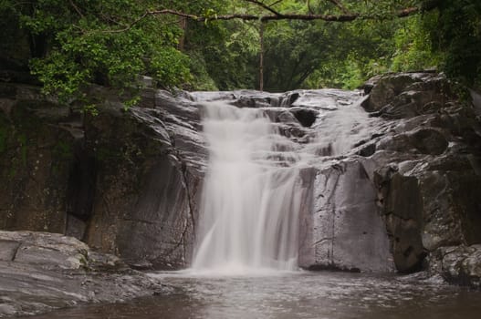 pa la-u waterfall,in Kang Krachan national park Thailand
