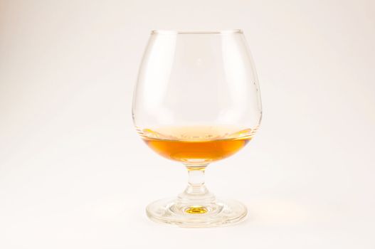 whisky glass on white background
