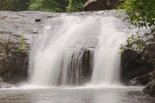 pa la-u waterfall,in Kang Krachan national park Thailand